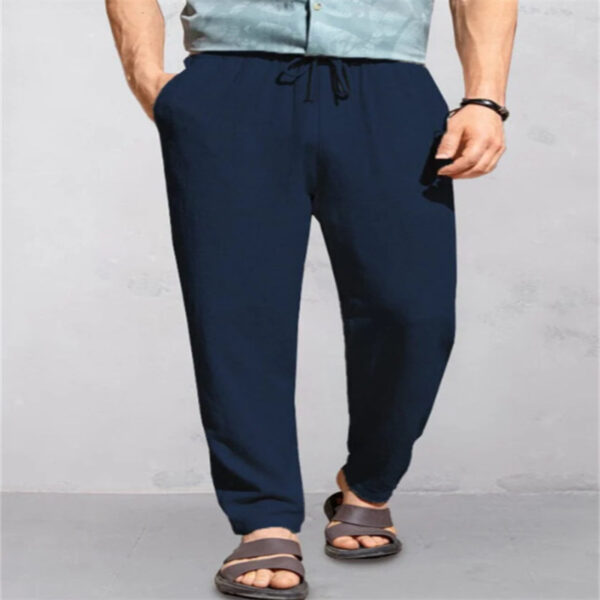 Loose Drawstring Pants Comfortable Casual Pants - Image 7