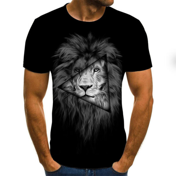 Rift Lion Print Short Sleeve T-shirt - Image 3