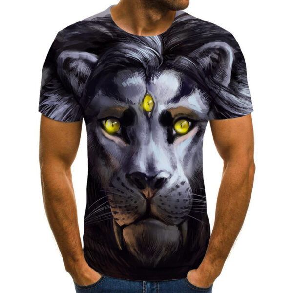 Rift Lion Print Short Sleeve T-shirt - Image 5