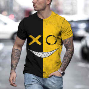 Men's Smiley Print Short Sleeve
