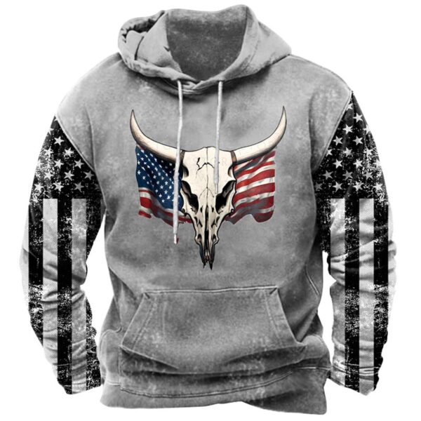 3D Printed Hoodie With Rope With Pockets - Image 3