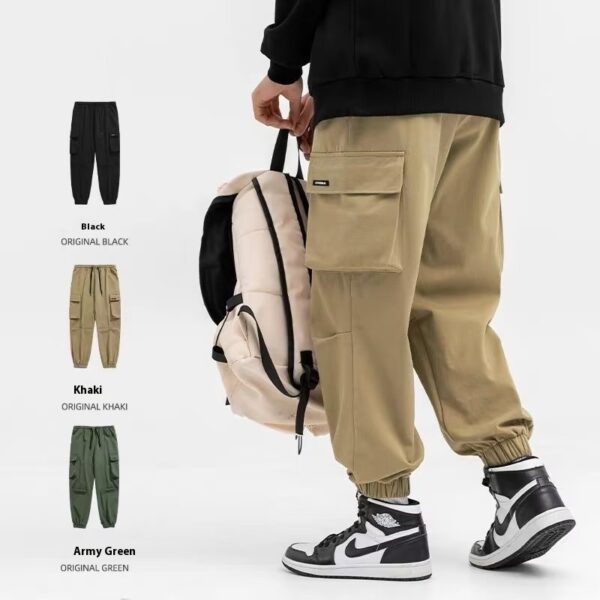 Men's Loose Tappered Cargo Pants Fashion - Image 5