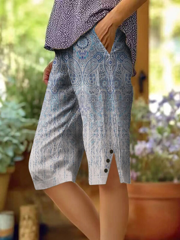 Women's Fashion Floral Casual Shorts - Image 6