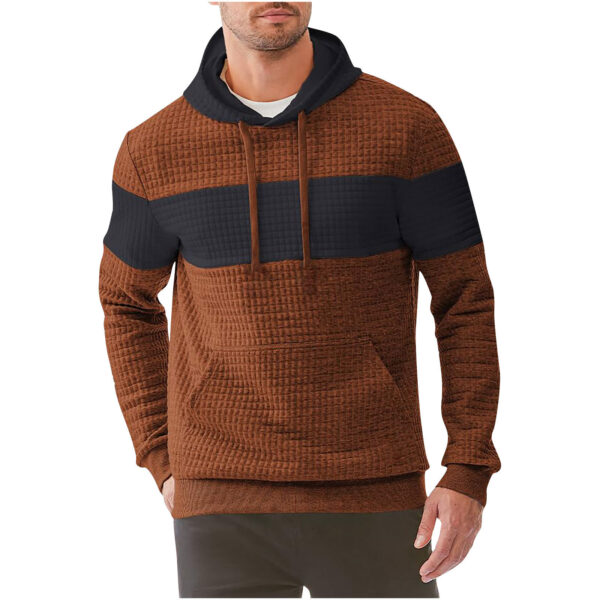 Men's Hooded Long-sleeved Sweater Drawstring - Image 9