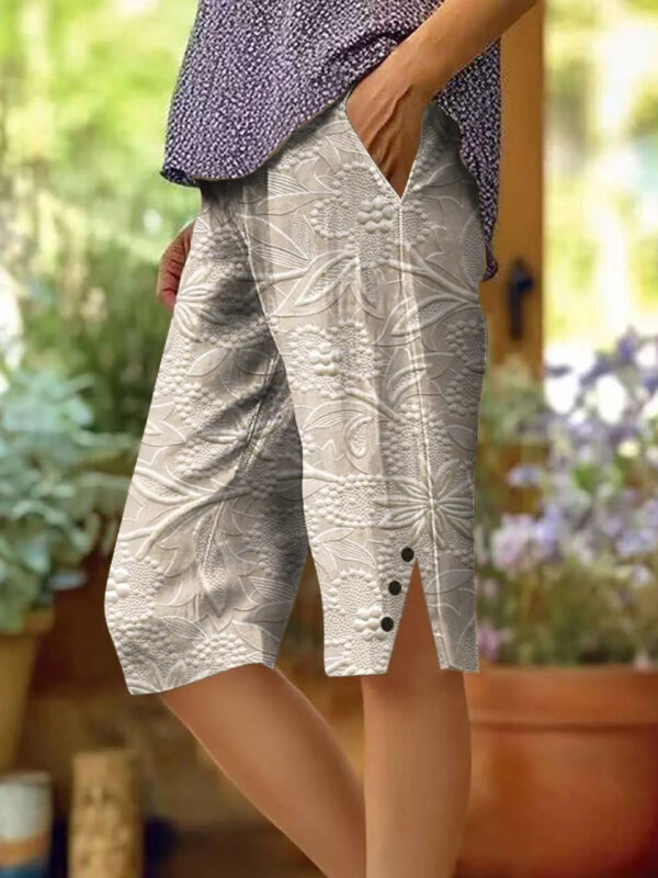 Women's Fashion Floral Casual Shorts - Image 7