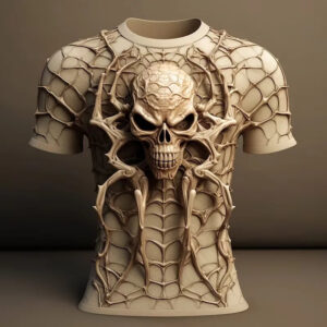 Men's 3D Skull Hip Hop Trendy 3D Printed T-shirt
