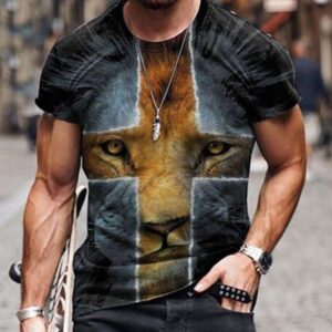 Men's Cross Print T-shirt