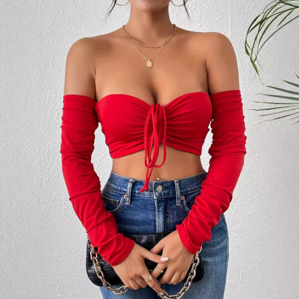 Waist Drawstring Long-sleeved