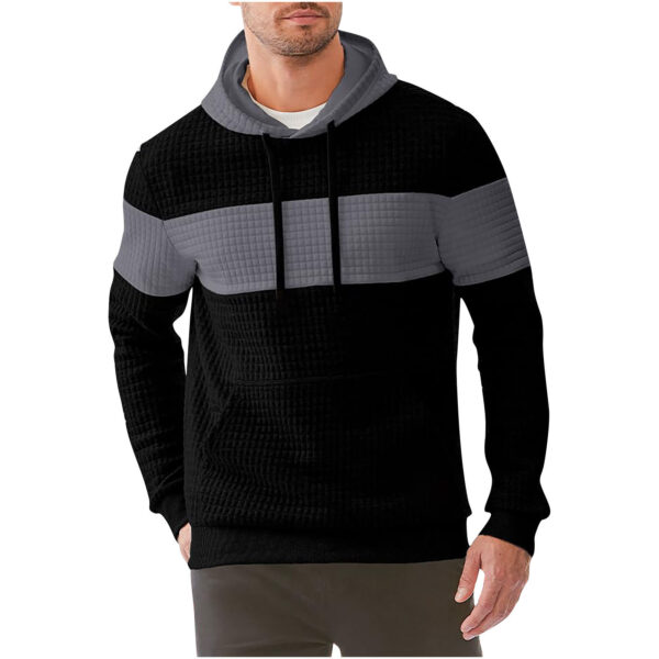 Men's Hooded Long-sleeved Sweater Drawstring - Image 7
