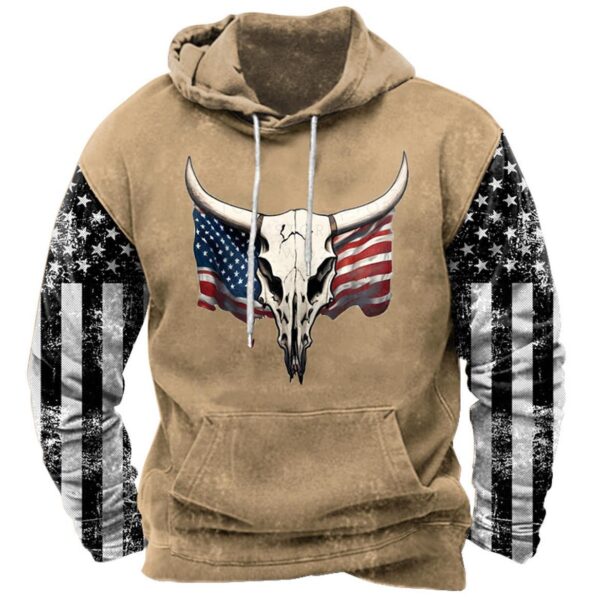 3D Printed Hoodie With Rope With Pockets - Image 4