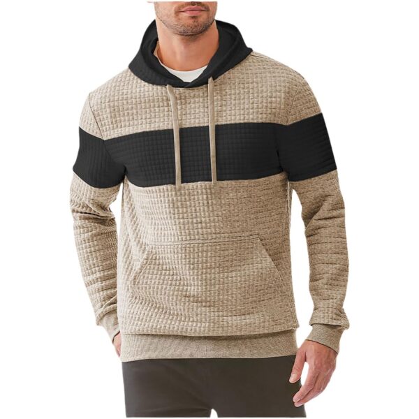 Men's Hooded Long-sleeved Sweater Drawstring - Image 10