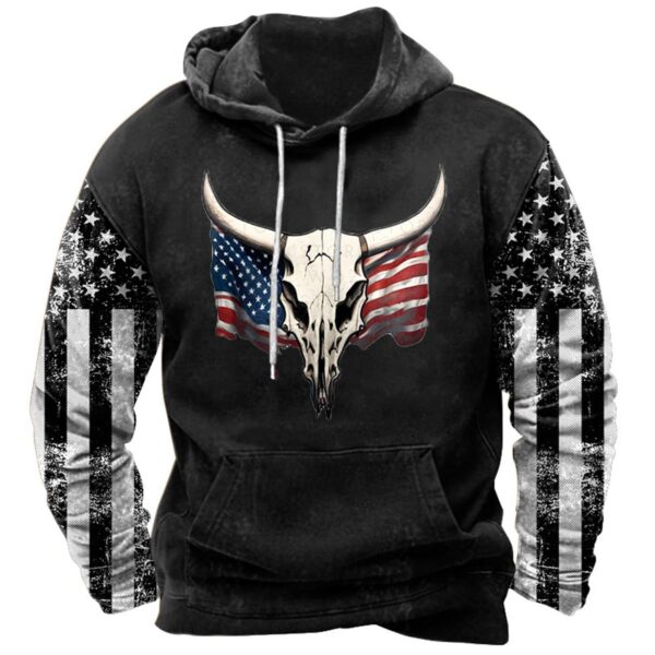 3D Printed Hoodie With Rope With Pockets - Image 2