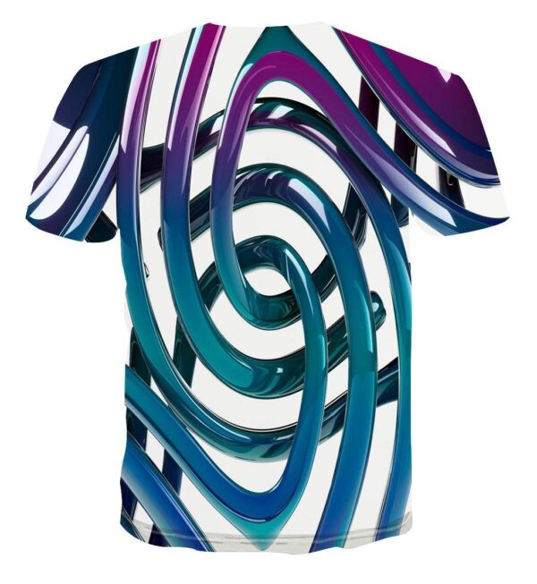 Geometric Pattern T-shirt - Image 2